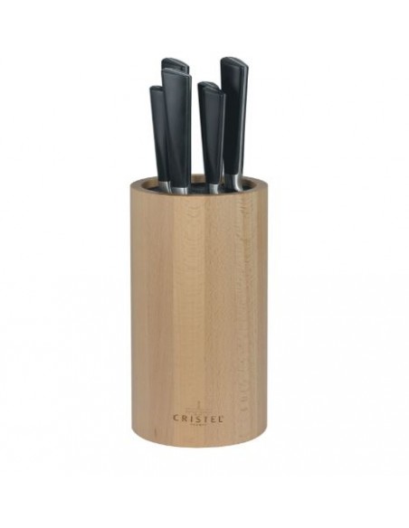 BLOCS COUTEAU EN BOIS VIDE AVEC FIBRE POLYRO ROND