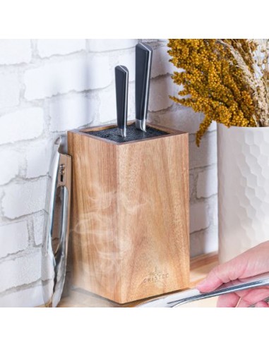 BLOC COUTEAUX BOIS VIDE ROTATIF