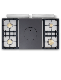 Piano Lacanche Classic Ivoire Finition Inox Brossé - Bellynck et Fils 2