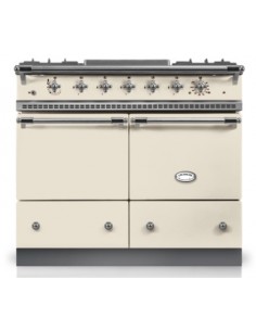 Piano Lacanche Classic Ivoire Finition Inox Brossé - Bellynck et Fils