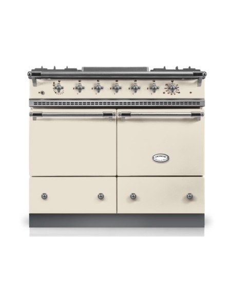 Piano Lacanche Classic Ivoire Finition Inox Brossé - Bellynck et Fils