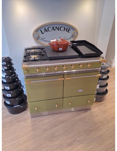 Piano Lacanche Classic Vert Olive Finition Laiton -