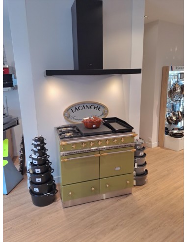 Piano Lacanche Classic Vert Olive Finition Laiton - Bellynck et Fils