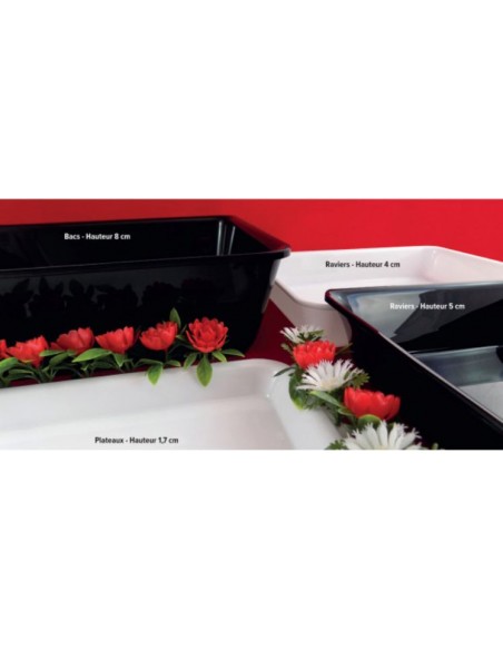 BAC PLASTIQUE ALTUGLAS NOIR 37 X 28 X 8 CM
