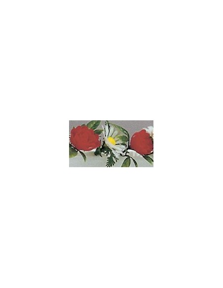 BARRETTE DECORATIVE VITRINE MARGUERITES ET ROSES