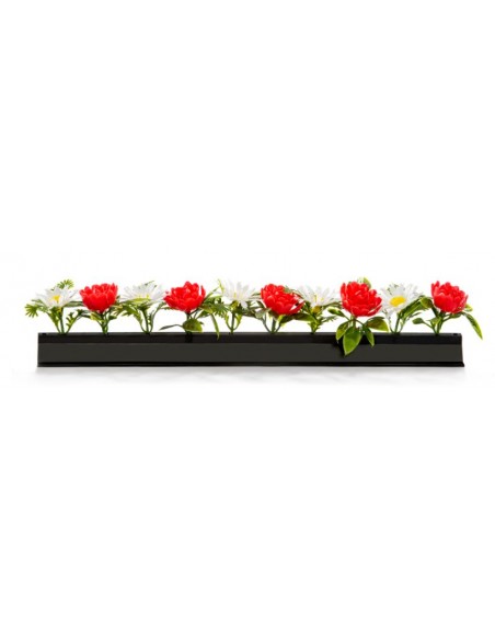 BARRETTE DECORATIVE VITRINE MARGUERITES ET ROSES