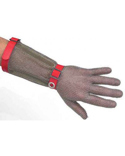 Gant anti-coupure A9 ambidextre en cotte de mailles d'acier inoxydable
