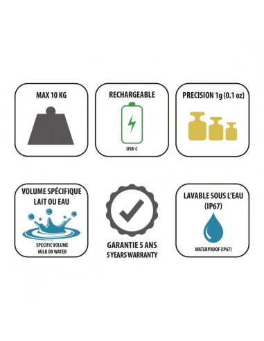 BALANCE ELECTRONIQUE NOIRE 10 KG...