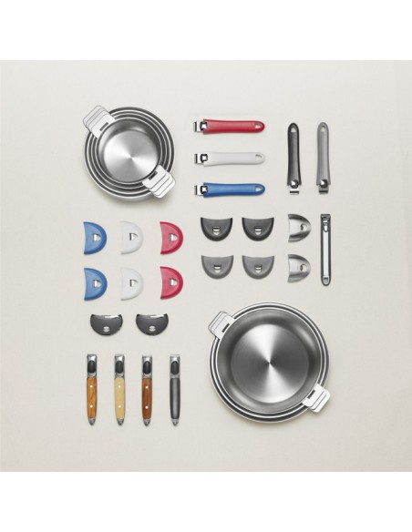 POELE INOX HAUTE LIGNE CLASSIQUE MUTINE AMOVIBLE TOUS FEUX