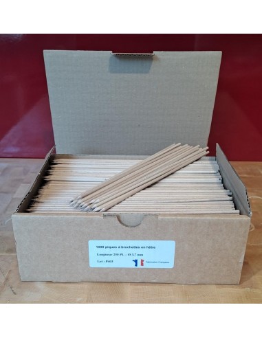 PIQUES BROCHETTES HÊTRE 25 CM CARTON...