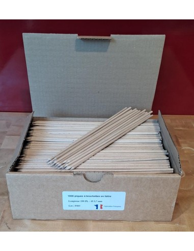 PIQUES BROCHETTES HÊTRE 25 CM CARTON...
