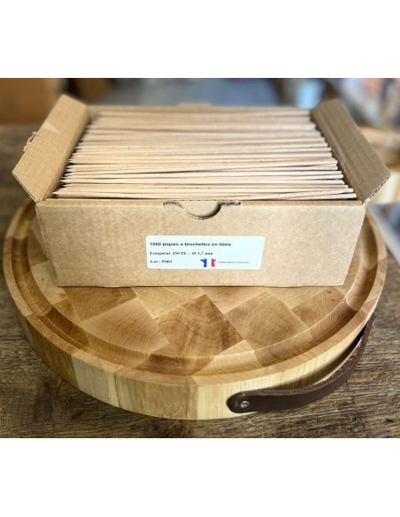 PIQUES BROCHETTES HÊTRE 25 CM CARTON DE 1000