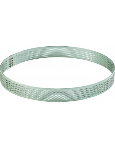 CERCLE A TARTE INOX PERFORE H.20 MM -...