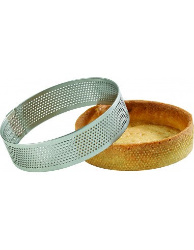 CERCLE A TARTE INOX PERFORE H.20 MM -...