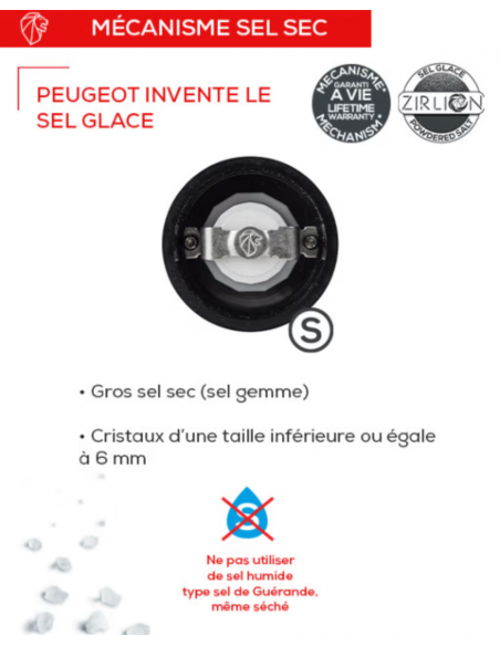 MOULIN A SEL BOREAL 12 CM VERT SAUGE