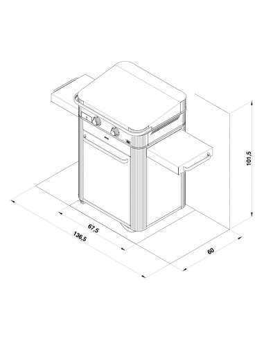 Combo Plancha Enosign 65 Bleu Navy - Bellynck et Fils