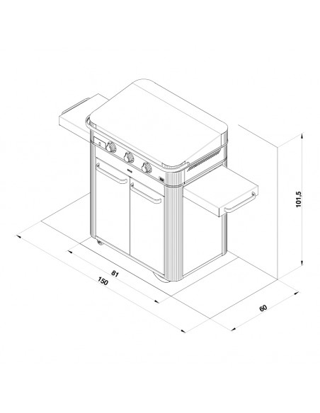 Combo Plancha Enosign 80 Inox - Bellynck et Fils