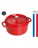 COCOTTE EN FONTE STAUB RONDE CERISE