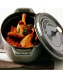 COCOTTE EN FONTE STAUB OVALE GRISE GRAPHITE