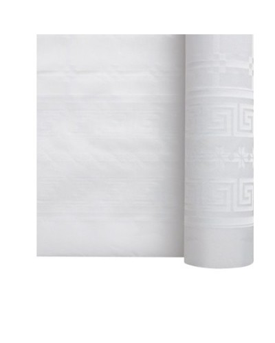 NAPPE DAMASSEE BLANCHE ROULEAU 1.20 X...
