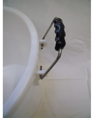 CONTENEUR BLANC 75 L AVEC COUVERCLE GRIS