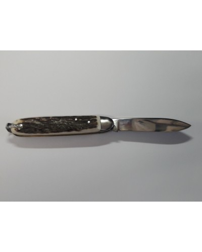 COUTEAU PLIANT 10 CM 1 LAME CERF...