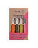 COFFRET 3 COUTEAUX + EPLUCHEURS FIFTIES OPINEL