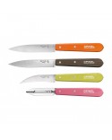 COFFRET 3 COUTEAUX + EPLUCHEURS FIFTIES OPINEL