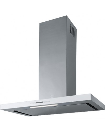 Hotte Roblin Osmose 90 CM Inox / Bandeau Verre Blanc - Bellynck et Fils