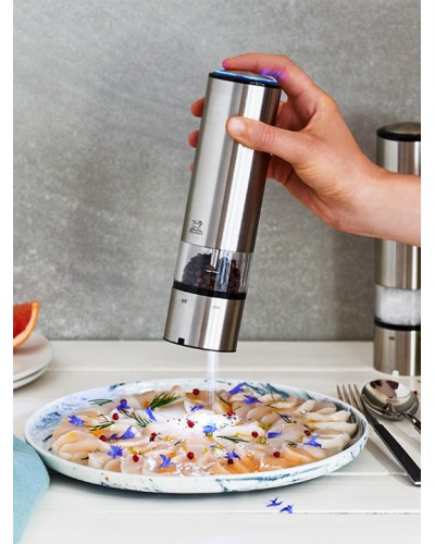 ELIS SENSE Peugeot Moulin à sel Electrique Inox - Bellynck et Fils