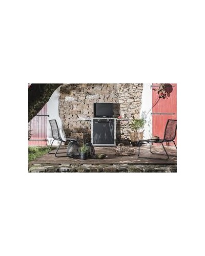 Capot Acier Noir Plancha Forge Adour Modern - Bellynck et Fils