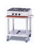 TABLE DE CUISSON 3 FEU GAZ SUR CHARIOT AMBASSADE DE BOURGOGNE