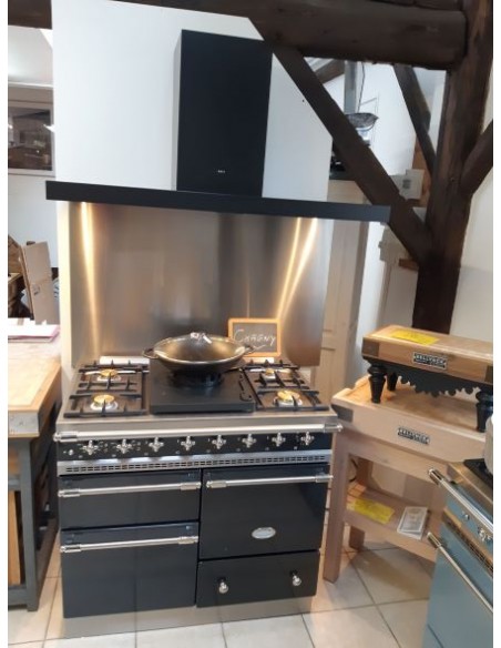 Fourneau Lacanche Chagny LCF1053GCT - Anthracite Nickel + Hotte Novy 1200 - Bellynck et Fils