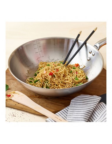 Wok Inox De Buyer 32 cm - Bellynck et Fils