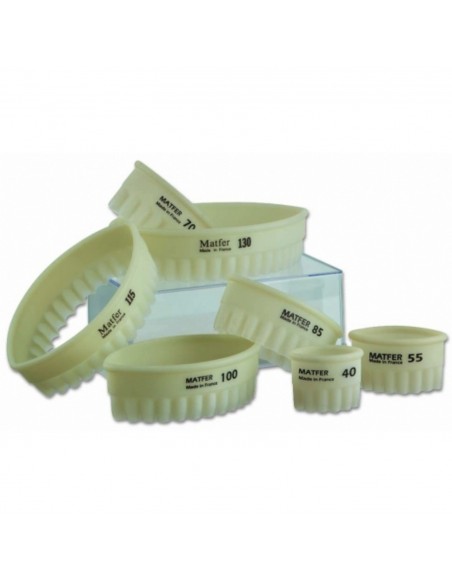 Découpoir Ovale Cannelé Boite de 7 - Bellynck et fils