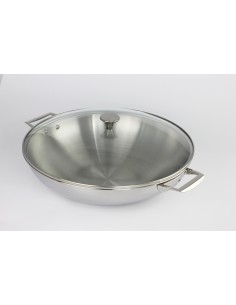 WOK INOX 38 CM AVEC...
