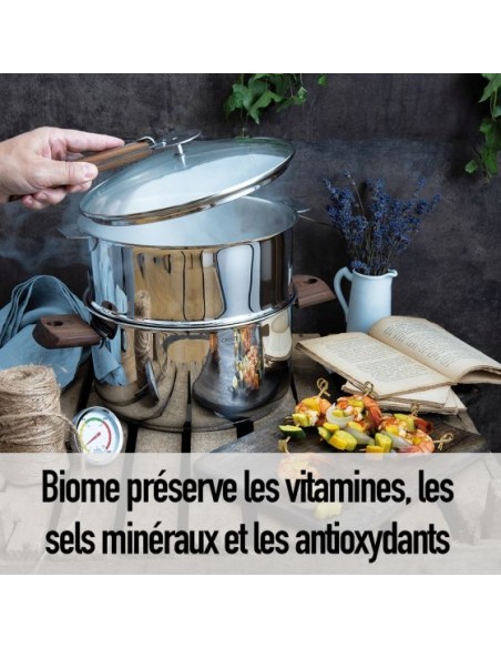 CUISEUR VAPEUR BIOME CRISTEL 20 CM COULEUR