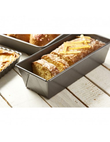 MOULE A CAKE ACIER ANTIADHESIF BORDS...