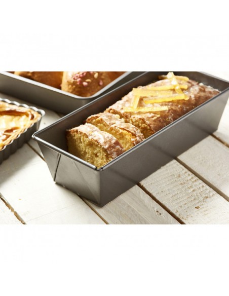 MOULE A CAKE ACIER ANTIADHESIF BORDS PLIÉS