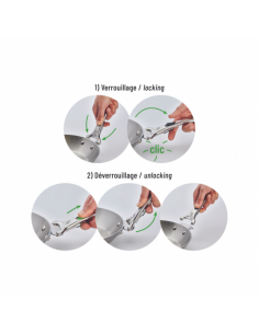 POIGNÉE AMOVIBLE LOQY EN FONTE D'INOX - BELLYNCK ET FILS 2