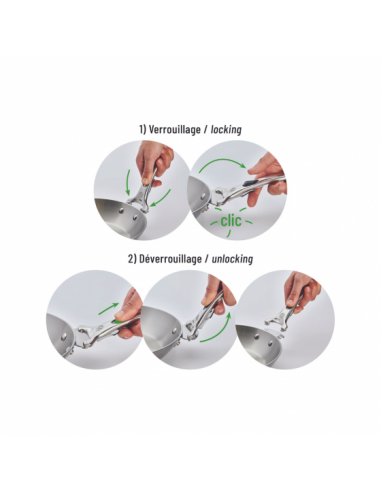 POIGNÉE AMOVIBLE LOQY EN FONTE D'INOX - BELLYNCK ET FILS