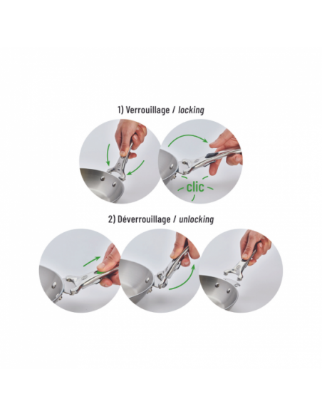 POIGNÉE AMOVIBLE LOQY EN FONTE D'INOX - BELLYNCK ET FILS