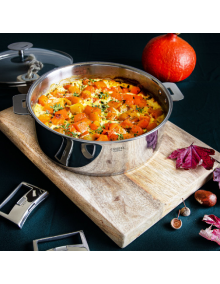 SAUTEUSE INOX LIGNE CASTELINE AMOVIBLE TOUS FEUX 24 CM - BELLYNCK ET FILS