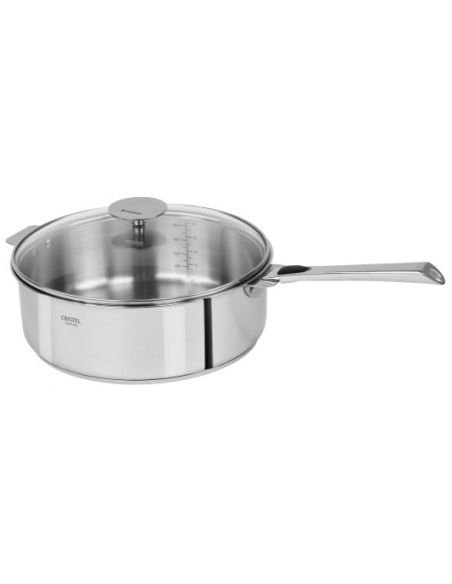SAUTEUSE INOX LIGNE CASTELINE AMOVIBLE TOUS FEUX 24 CM - BELLYNCK ET FILS