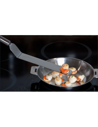 SPATULE INOX COUDEE CRISTEL 37CM - BELLYNCK ET FILS