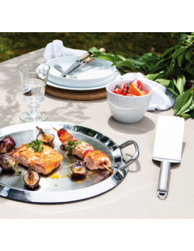 SPATULE INOX COUDEE LARGE CRISTEL 31CM - BELLYNCK ET FILS