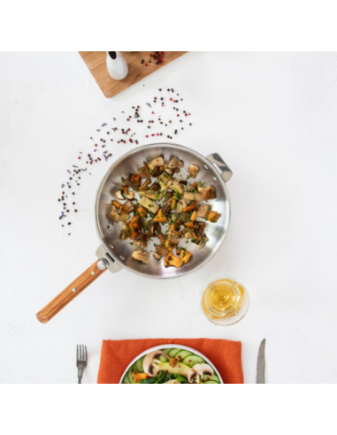 WOK INOX AMOVIBLE CRISTEL CASTELINE