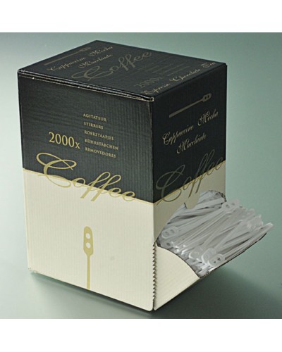 AGITATEURS EN PLASTIQUE BLANC