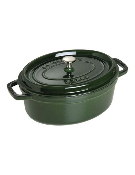 COCOTTE EN FONTE STAUB OVALE BASILIC