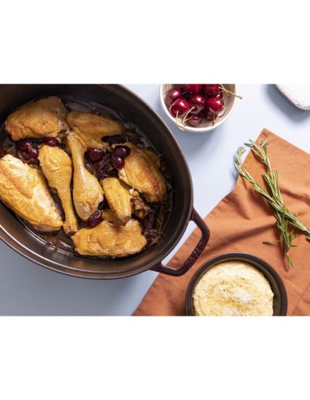 COCOTTE EN FONTE STAUB OVALE GRENADINE